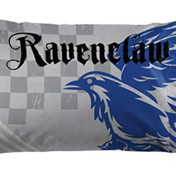Harry Potter Ravenclaw Reversible Pillowcase Blue and Gray (One) - Picture 2 of 4